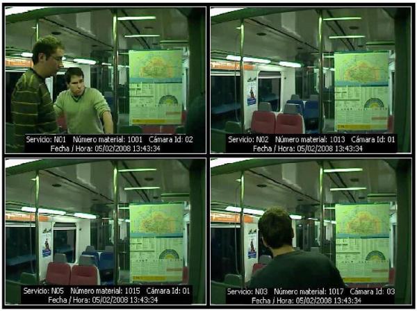 Imatges des de l’interior d’un tren