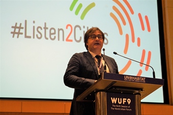 Agustí Serra, en l’Assemblea Mundial de Governs Locals i Regionals