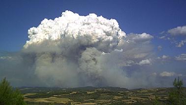 Incendi convectiu, Cardona (Bages) maig 2005
